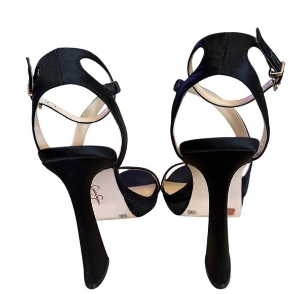 Jessica Simpson Frisco Women's Black Strappy High Heel Sandals Size 6.5 - Picture 9 of 12